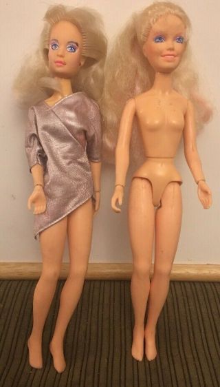 2 Vintage Hasbro Jem Dolls Need Tlc