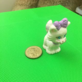 Vintage Htf Quints Pet Cat Kitten Dollhouse Mini Baby Accessory Friend - Purple