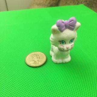 Vintage HTF Quints Pet Cat Kitten Dollhouse Mini Baby Accessory Friend - Purple 5