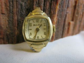 Vintage Bulova Gold Filled Ladies Watch For Repair Rp1