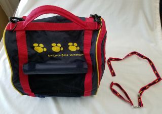 Build A Bear Kennel Dog Cat Traveling Case Animal Bag Wheels Collar Leash