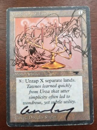 - - - Altered Candelabra Of Tawnos (mp) Antiquities Mtg Magic The Gathering