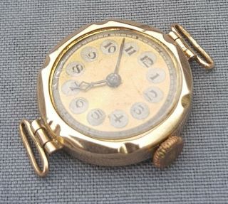 Antique Victorian 9ct Solid Gold Chester Hallmarked Ladies Wrist Watch