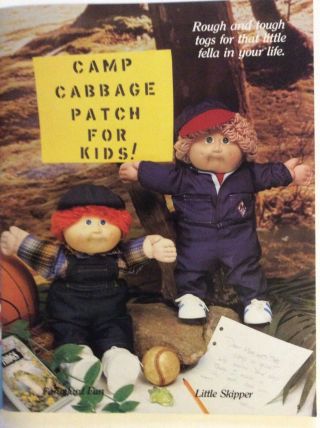 Cabbage Patch Kids Designer Clothes Pattern Book Xavier Roberts 7686 Plaid 1984 3