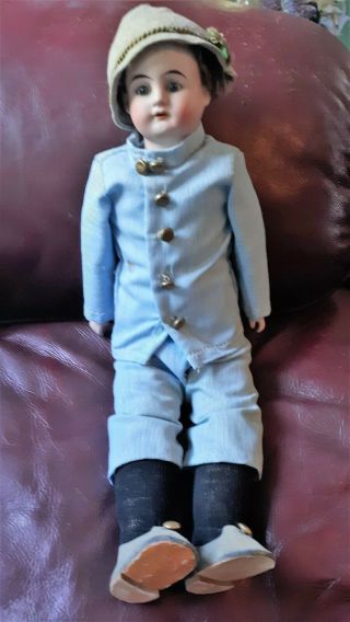 Wonderful 15 Inch Antique Heubach Boy Doll 2