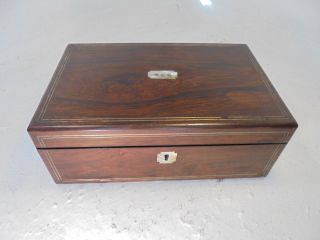 Antique Rosewood Writing Slope Box,  Ref 4357