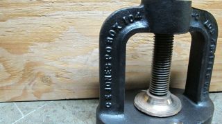Antique Bench Top Hand Operated Screw/Fly Press USA 2