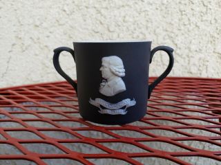 Rare Antique 1906 Josiah Wedgwood Museum Black Jasperware Loving Cup Mug Cup
