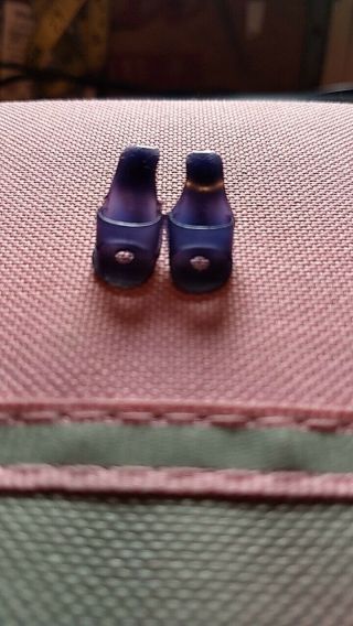 Vintage Barbie Shoes - 1 Shoe Made - Navy Mule With Hole - 1959 - Vhtf Exc.
