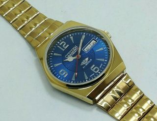 Citizen Automatic Men Gold Plated Vintage Japan Watch Run Order