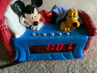 Westclox 36400 Vintage Mickey Mouse Pluto Alarm Clock SHIPS 2