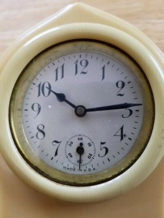 Antique Bakelite Clock Made In Usa -