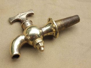 Antique Brass Barrel Tap Drain Tap By Hickman