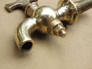 ANTIQUE BRASS BARREL TAP DRAIN TAP BY HICKMAN 4