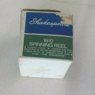 Vintage fishing reel Shakespeare spinning reel Model 1810 exc 8