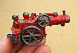 Case Steam Engine Tractor Antique Lead Toy / Antique Toy / Antique Case Tractor