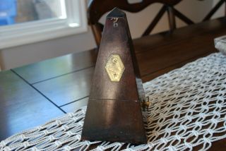 Old Metronome De Maelzel - Tight - Grained Wood