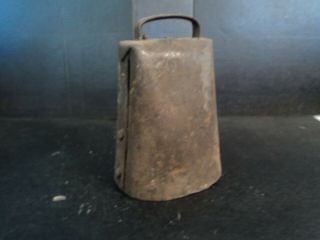 Vintage Antique Blacksmith Farrier Forged Iron Cow Animal Bell Unique Clapper