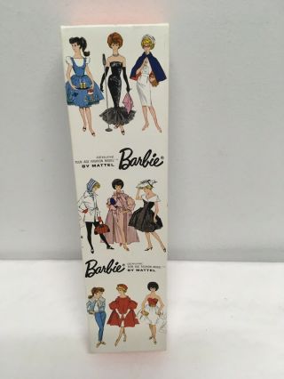 Vtg Barbie Doll Box Only Brunette Bubblecut 850 Mattel 1960s Rare