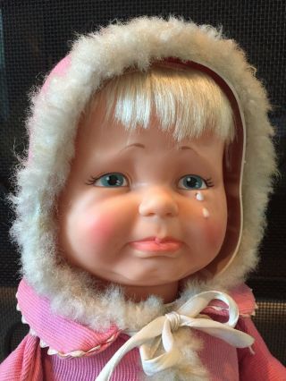 VINTAGE 1968 IDEAL TOY CORP LITTLE LOST BABY 3 - FACED DOLL,  417 - E 4