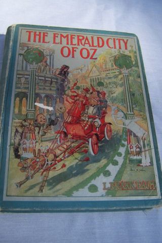 Antique Collectable Rare The Emerald City Of Oz Book L.  Frank Baum 1910