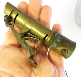 Antique Buck Shot Powder Flask Brass Top Restoration