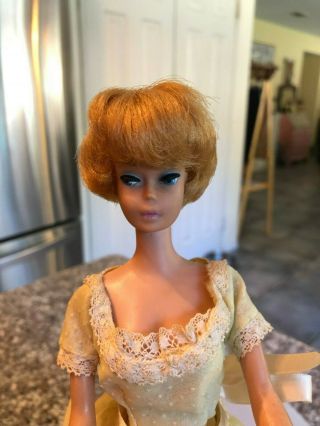Midge Barbie Doll RED Bubble Cut American Girl Transitional 1960 ' s Japan 3
