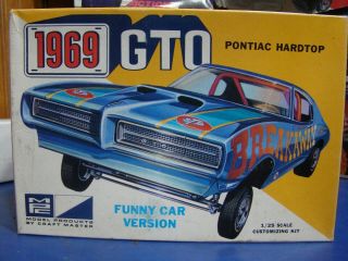 Rare Vintage Mpc 1969 Pontiac Gto " Breakaway " Funny Car Kit