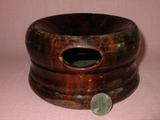 Antique 19th C Stoneware Redware John Bell Waynesboro Pa Small Spittoon Crock