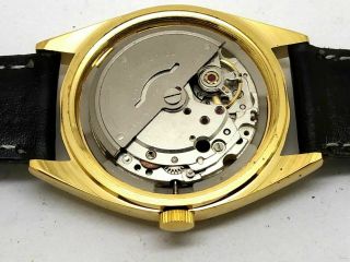 CITIZEN AUTOMATIC MEN,  S GOLD PLATED VINTAGE WHITE DIAL MADE JAPAN WATCH RUN i 8