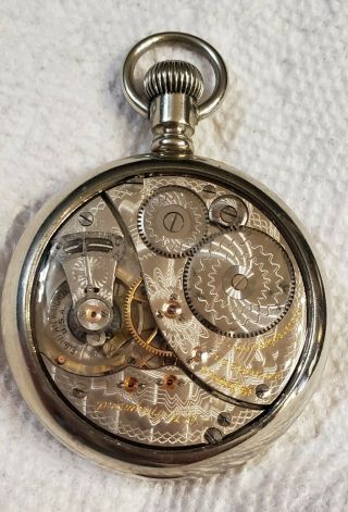 Vintage 16s 19j Elgin B W Raymond Salesman Sample Pocket Watch