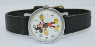 Vintage Mickey Mouse Wrist Watch ©walt Disney Productions Timex - Type Movement 7p