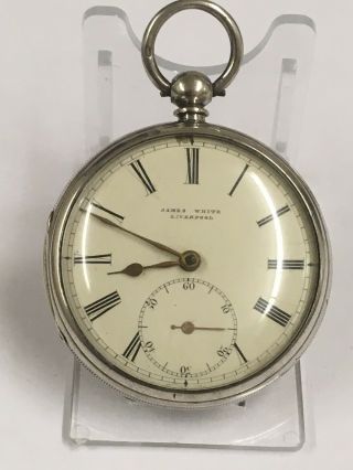 Antique Gents Sterling Solid Silver Fusee Pocket Watch Spares