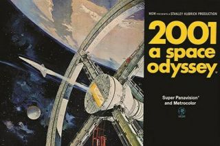 2001 A Space Odyssey Vintage Movie Poster Stanley Kubrick Sci - Fi 24x36 Hot