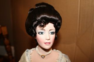 The Gibson Girl Boudoir Porcelain Doll Franklin Heirloom Geisha Vintage Collec