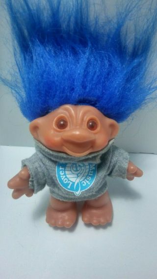 1986 Dam Troll Blue Hair Norfin 5 Inches