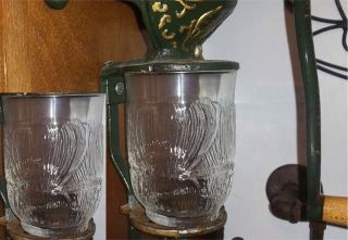 Coffee Catch Cup Glass Jar Fits Antique Arcade/golden Rule Grinder Brushed