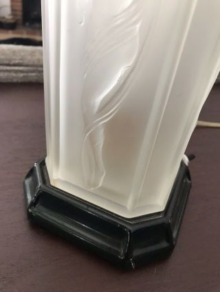 Antique Frosted Glass Naked Lady Lamp Art Deco 1930s Electric Stunning (23) 8