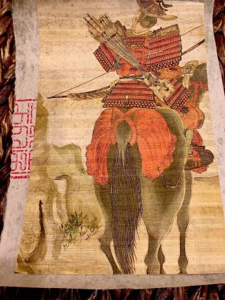 Fine Art Print Bushi On Horse Japan Martial Art Ninjutsu Decor Style Bujinkan