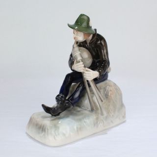 Very Early Rosenthal Porcelain Bagpiper Figurine By Beyrer 1914 1 - Pc