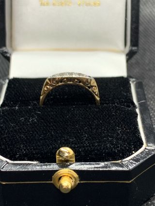 Antique Art Deco 1920’s Multi Diamond Platinum & 18ct Gold Ring 5