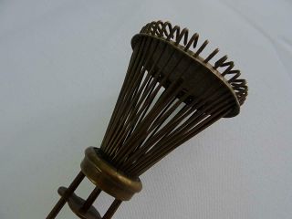 Antique Knitting Machine Basket Loom Brass Circular Sock Extending Tool 1880s 7