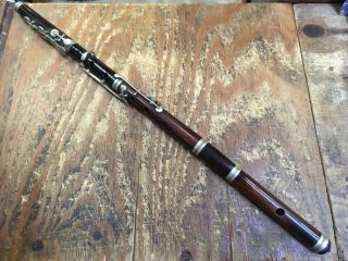 Antique 19th Century Wooden London Improved D Flute 8 Key Irish Trad Music