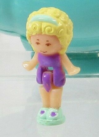 1989 Vintage Polly Pocket Beach Party Compact Only Plus 1 Doll Bluebird 2