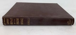 A Brief History Of The English Language Vintage 1915 Book Oliver Emerson Antique