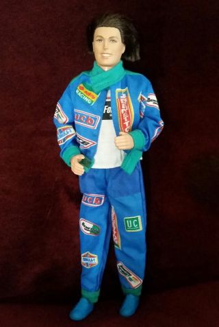 Vintage " Tom Cruise Race Car Driver " Look Alike Mattel Ken Doll