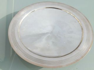 Keith Murray Mappin & Webb Silver Plated Art Deco Footed Plate / Dish