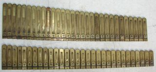 151 Brass Reeds from Mason and Hamlin Pump Organ Antique Parts Crafts Repurpose 2