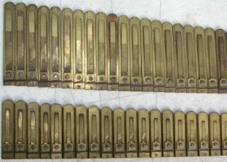 151 Brass Reeds from Mason and Hamlin Pump Organ Antique Parts Crafts Repurpose 3