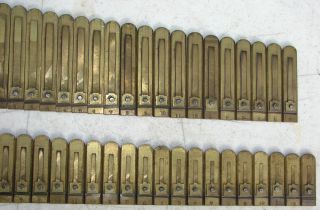151 Brass Reeds from Mason and Hamlin Pump Organ Antique Parts Crafts Repurpose 4